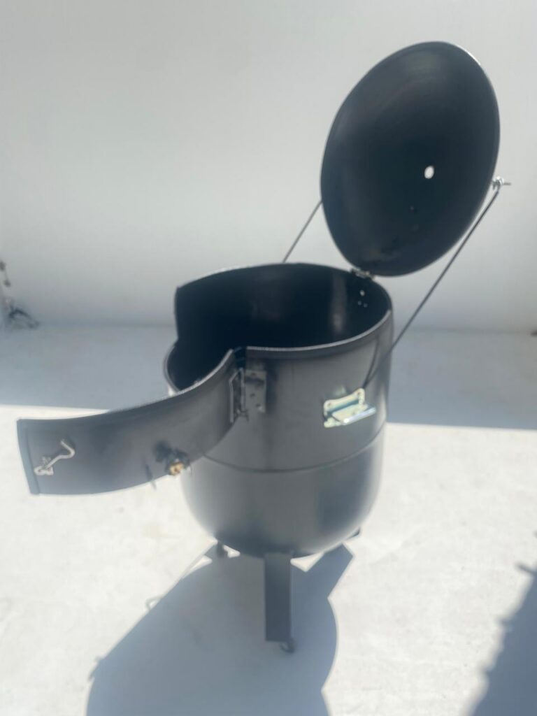 UNIQUE UPCYCLED BBQ – HANDCRAFTED FROM A RECLAIMED WATER HEATER